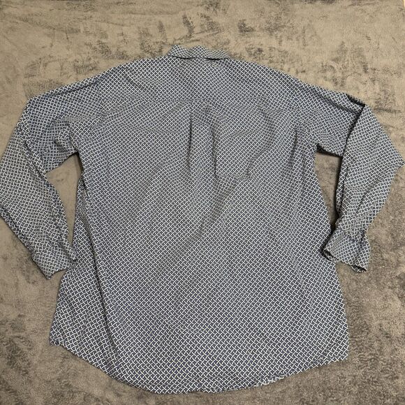 Cinch Men's Long Sleeve Button Down‎ Shirt Blue Western Size XL - Picture 2 of 6